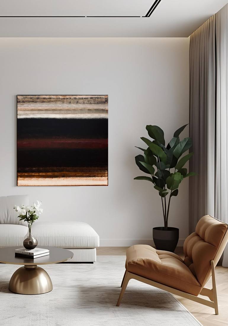Original Abstract Expressionism Abstract Painting by Vera Hruba