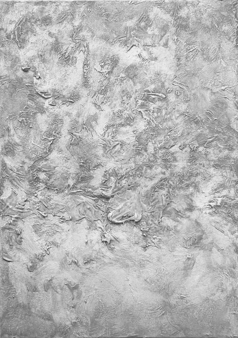 Original Black & White Abstract Painting by Vera Hruba