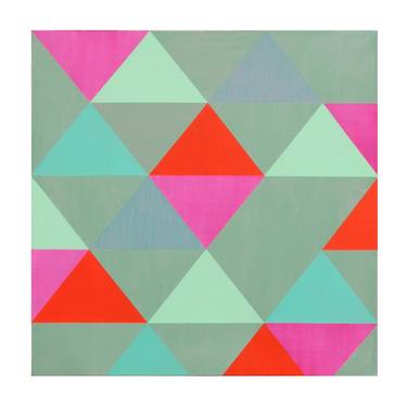 Original Abstract Geometric Paintings by Amy van Helden