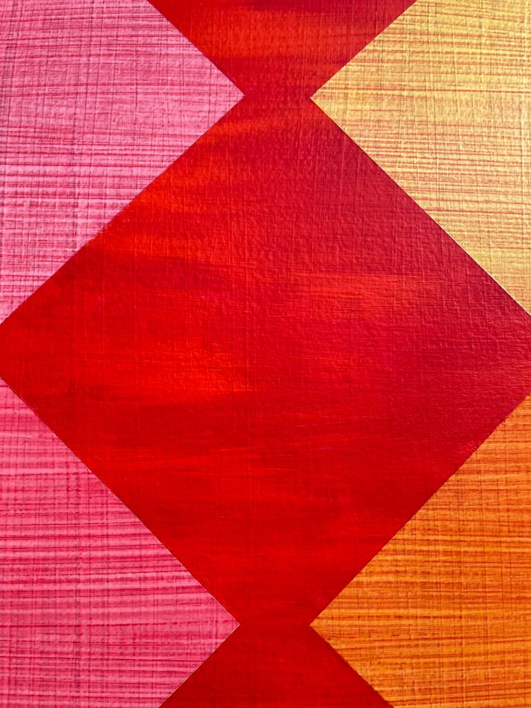 Original Abstract Geometric Painting by Amy Van Helden