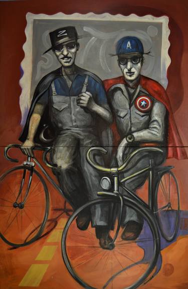 Print of Bicycle Paintings by José madrazo