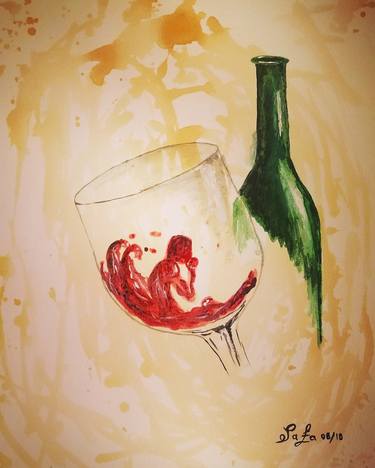 Print of Abstract Food & Drink Paintings by Safa Rubaye