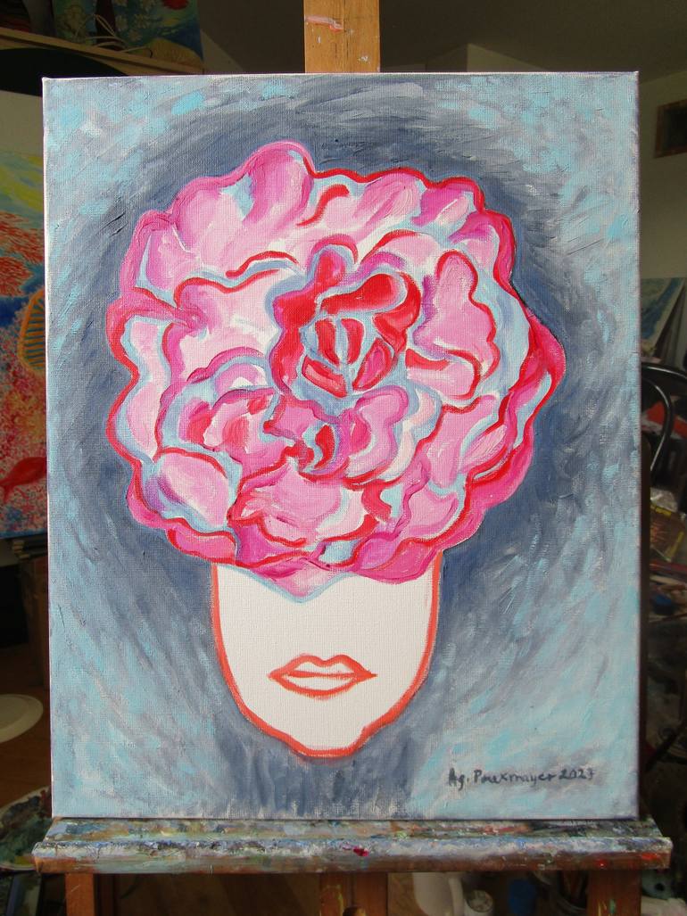 Original Contemporary People Painting by Agnieszka   Praxmayer