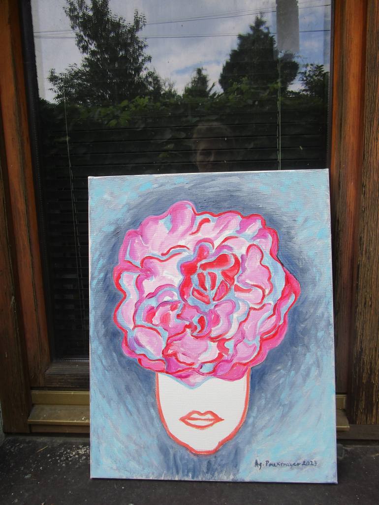 Original Contemporary People Painting by Agnieszka   Praxmayer
