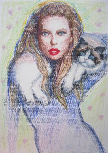Taylor Swift and her cat 3. thumb