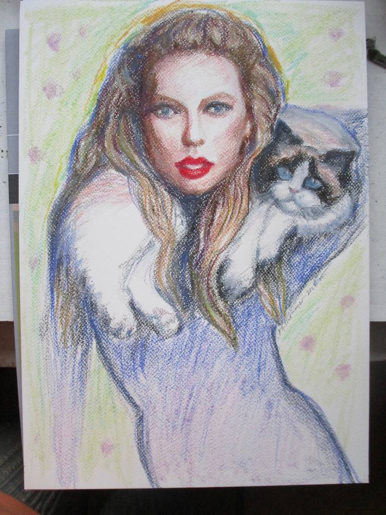 Original Celebrity Drawing by Agnieszka   Praxmayer