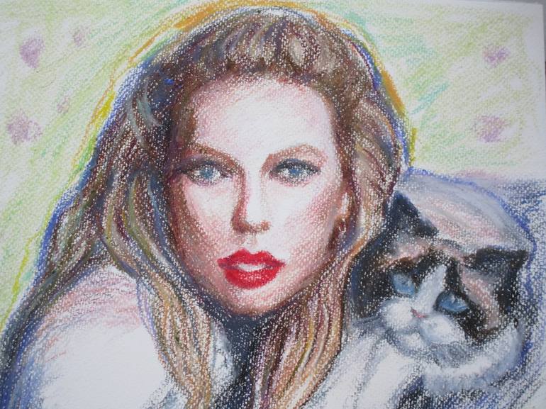 Original Celebrity Drawing by Agnieszka   Praxmayer