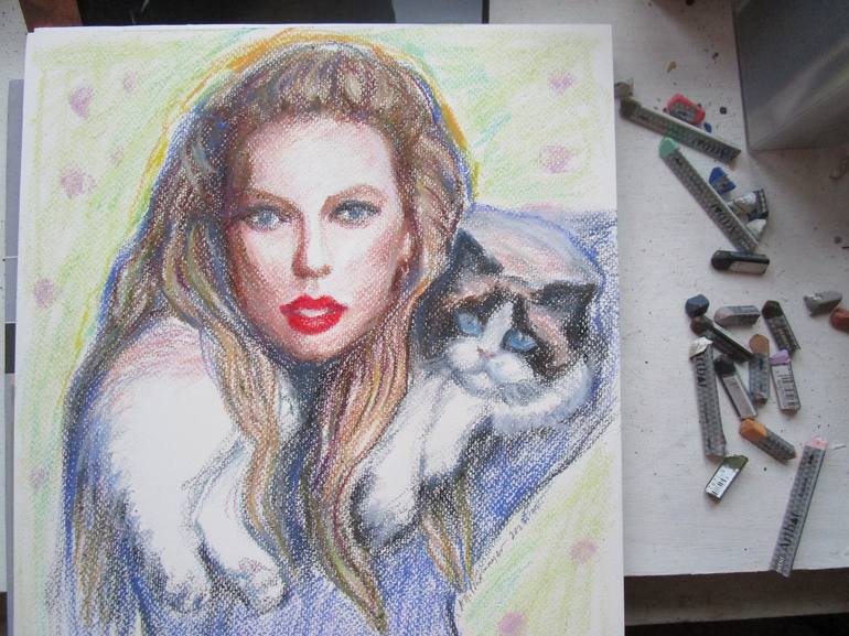 Original Celebrity Drawing by Agnieszka   Praxmayer