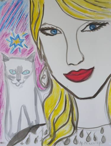 Taylor and her cat_ cartoon thumb
