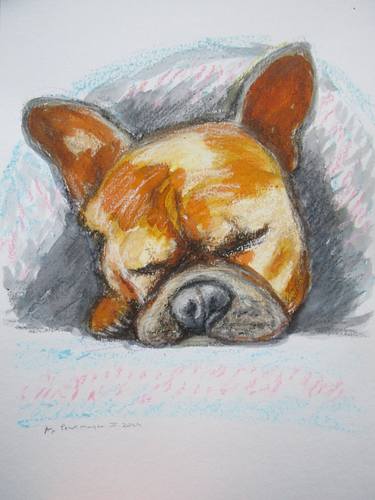 Original Dogs Mixed Media by Agnieszka Praxmayer