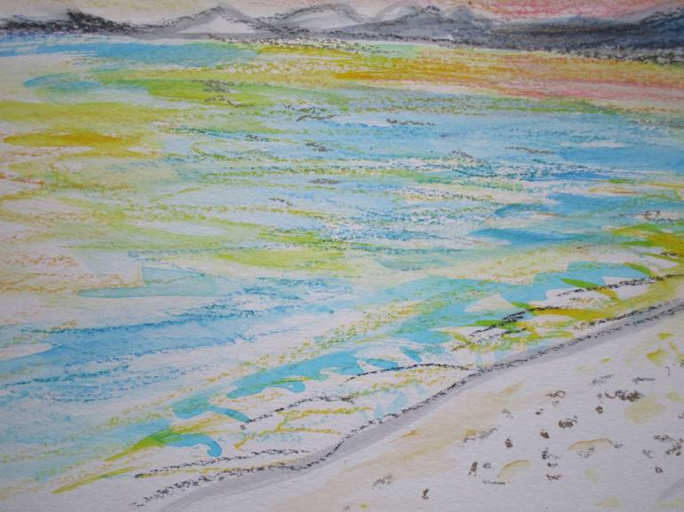 Original Contemporary Beach Painting by Agnieszka   Praxmayer