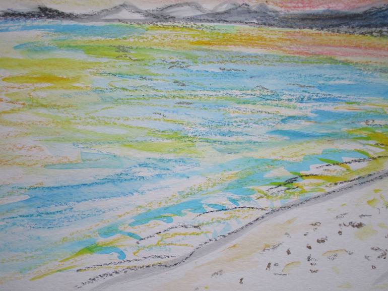 Original Beach Painting by Agnieszka   Praxmayer