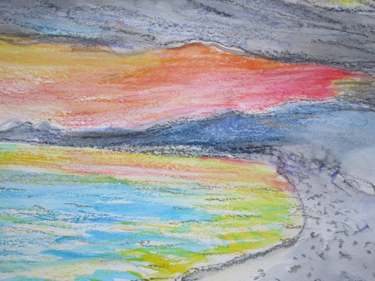 Original Beach Painting by Agnieszka   Praxmayer