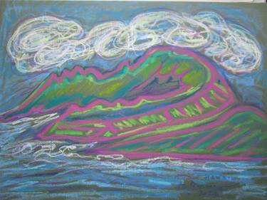 Hawaii view 4_oil pastel. thumb