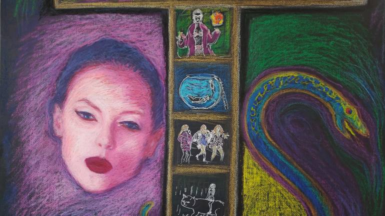 Original Contemporary Pop Culture/Celebrity Drawing by Agnieszka   Praxmayer