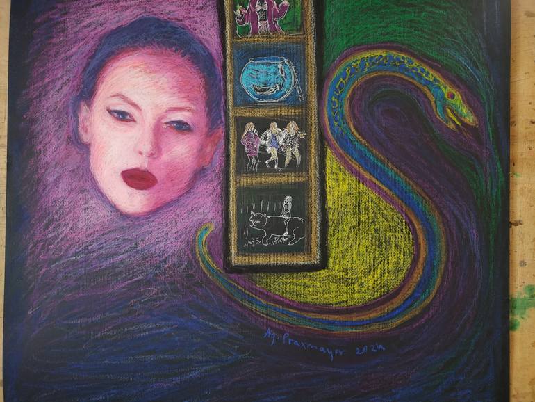 Original Contemporary Pop Culture/Celebrity Drawing by Agnieszka   Praxmayer