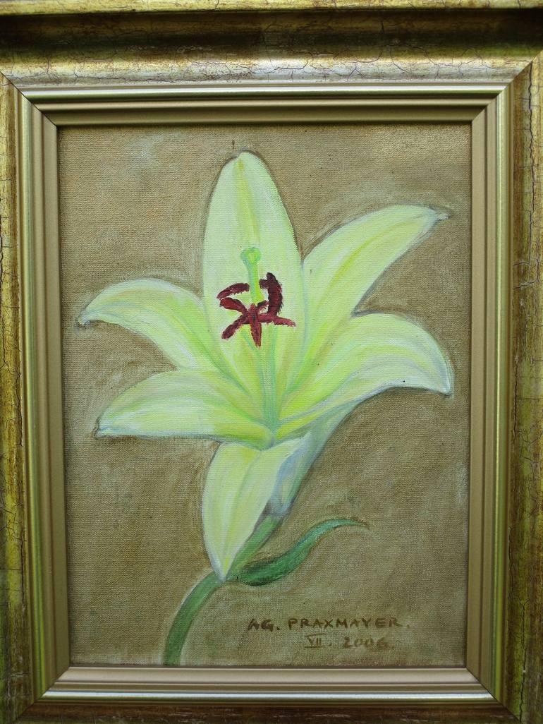 Original Figurative Floral Painting by Agnieszka   Praxmayer