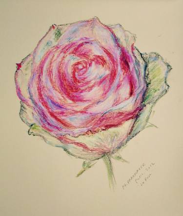 Original Figurative Floral Drawings by Agnieszka Praxmayer