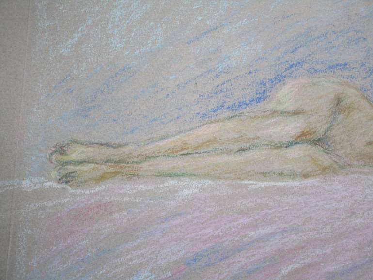 Original Figurative Nude Drawing by Agnieszka   Praxmayer