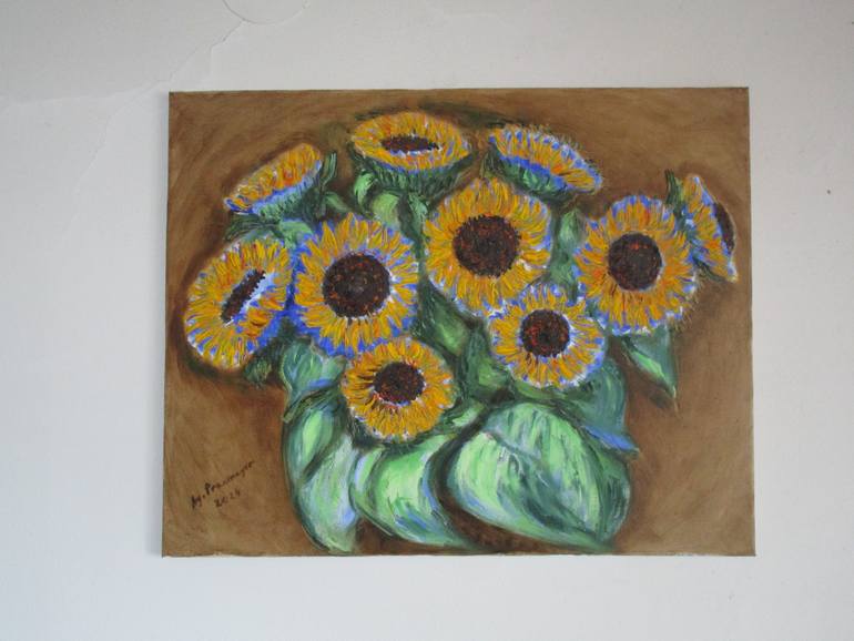 Original Contemporary Floral Painting by Agnieszka   Praxmayer