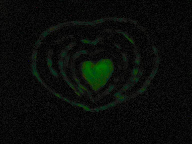 Original Abstract Expressionism Love Painting by Agnieszka   Praxmayer