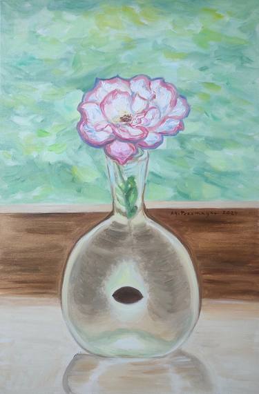 Original Figurative Floral Painting by Agnieszka   Praxmayer