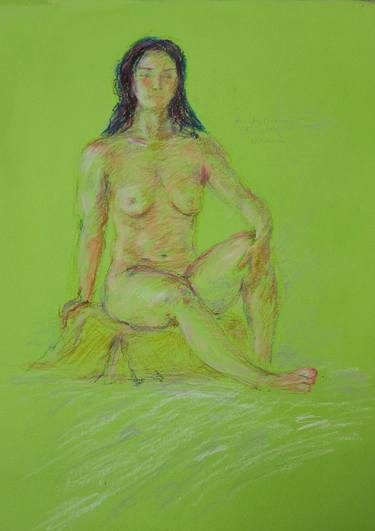 Original Figurative Nude Drawings by Agnieszka   Praxmayer