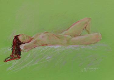Original Impressionism Nude Drawings by Agnieszka Praxmayer