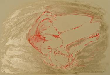 Original Figurative Nude Drawings by Agnieszka   Praxmayer