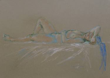Original Figurative Nude Drawings by Agnieszka Praxmayer