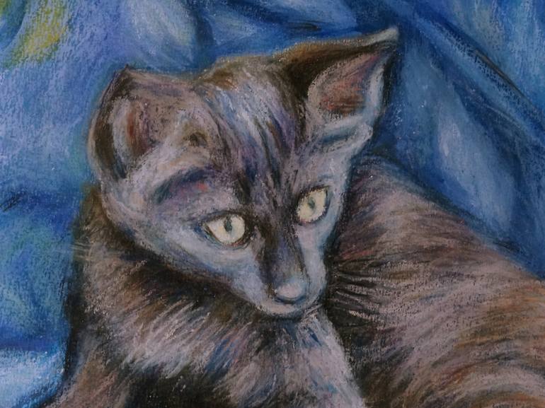 Original Cats Painting by Agnieszka   Praxmayer