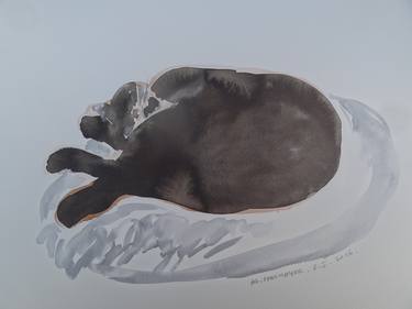 Original Figurative Cats Paintings by Agnieszka Praxmayer