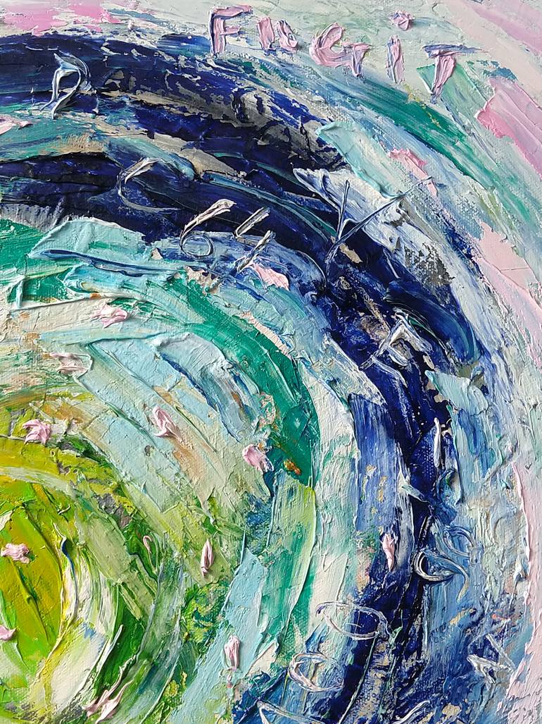 Original Abstract Expressionism Abstract Painting by Agnieszka   Praxmayer