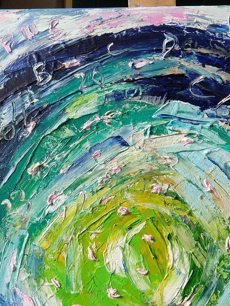 Original Abstract Expressionism Abstract Painting by Agnieszka   Praxmayer