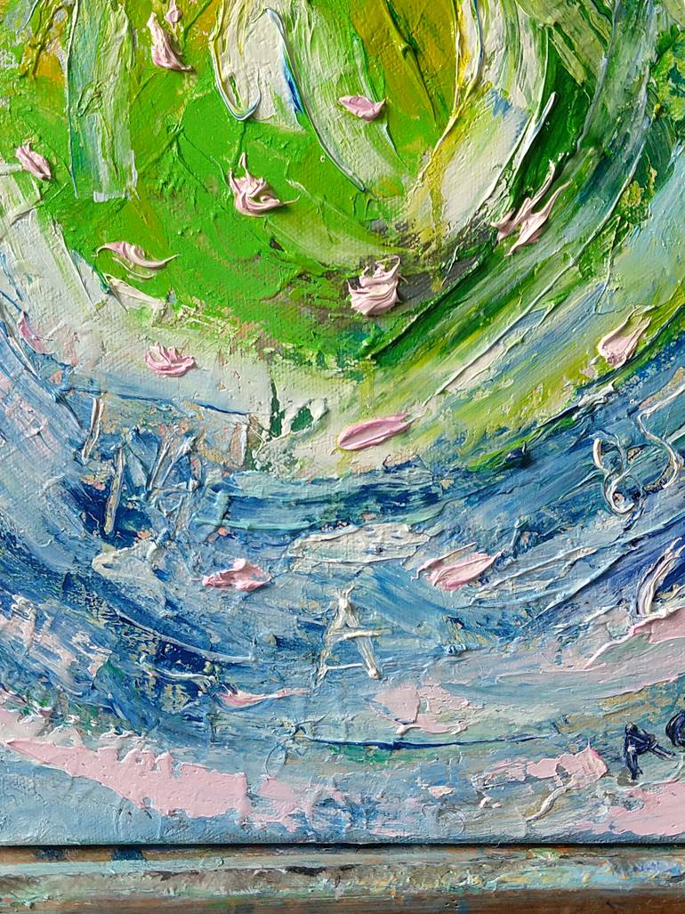 Original Abstract Expressionism Abstract Painting by Agnieszka   Praxmayer