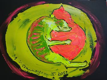 Print of Expressionism Cats Paintings by Agnieszka Praxmayer