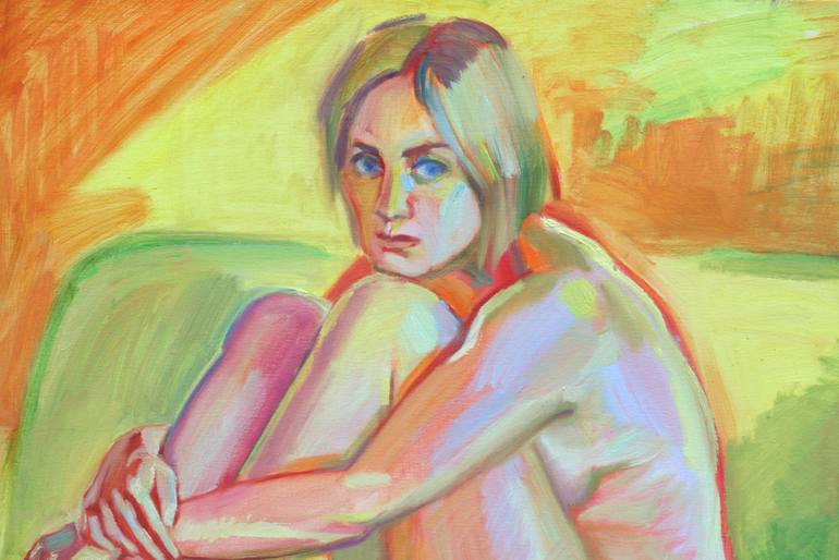 Original Figurative Nude Painting by Katia Weyher