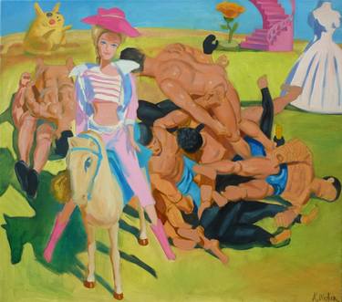 Print of Figurative Humor Paintings by Katia Weyher