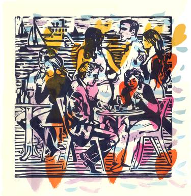 Print of Figurative People Printmaking by Katia Weyher