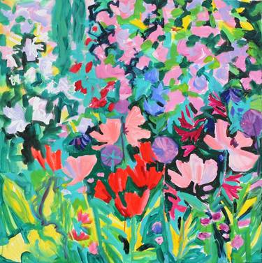 Original Expressionism Floral Paintings by Katia Weyher