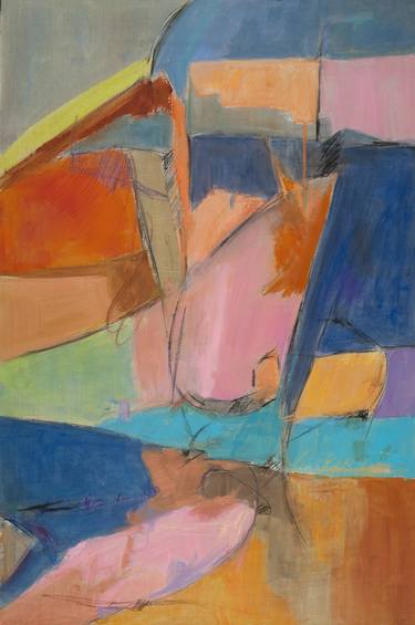 Saatchi Art Artist Deborah Brisker Burk; Painting, “Regarding Markings II, with Hot Pink” #art