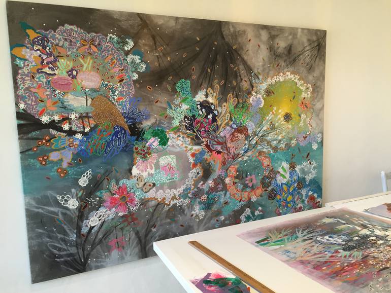 Original Figurative Fantasy Painting by Lia Porto