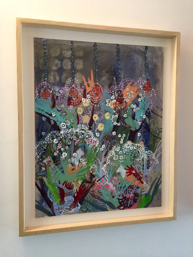 Original Abstract Fantasy Painting by Lia Porto