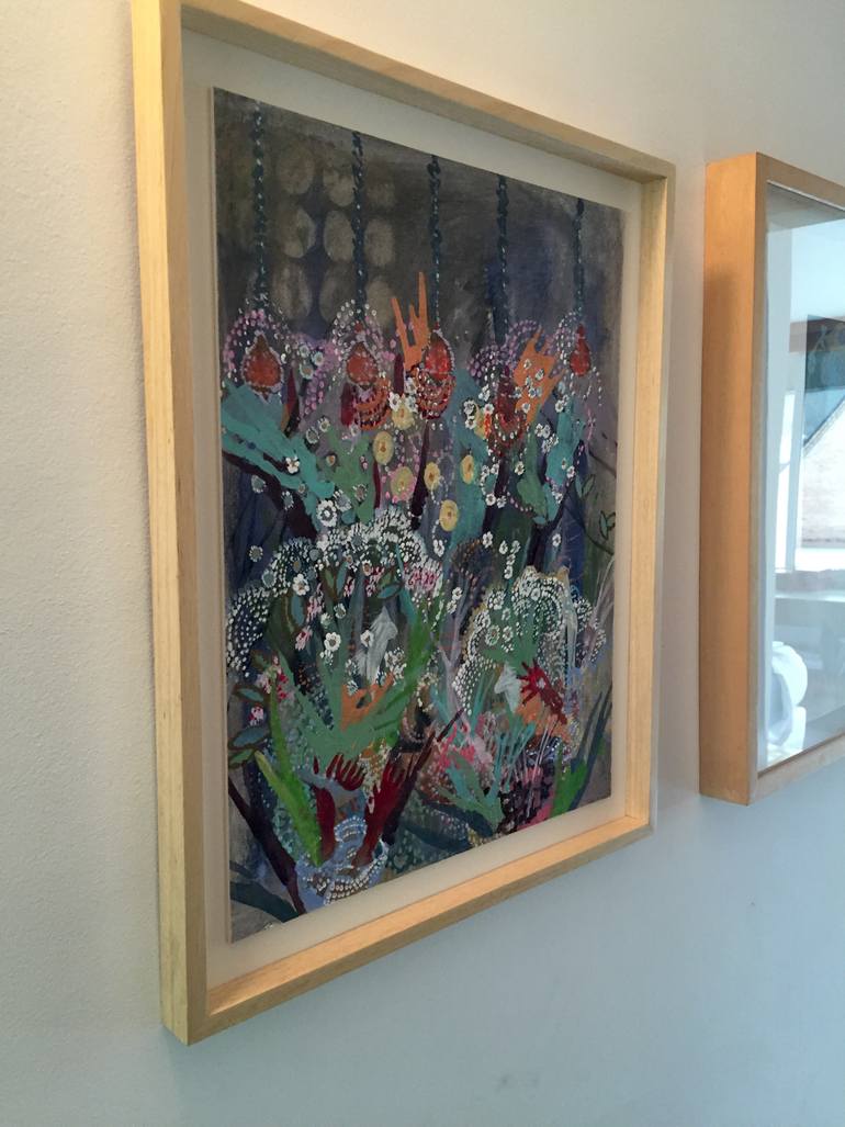 Original Abstract Fantasy Painting by Lia Porto