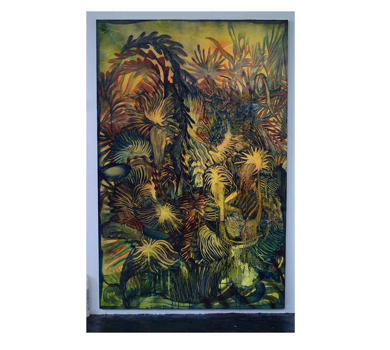 Original Abstract Expressionism Nature Painting by Edyta Hul