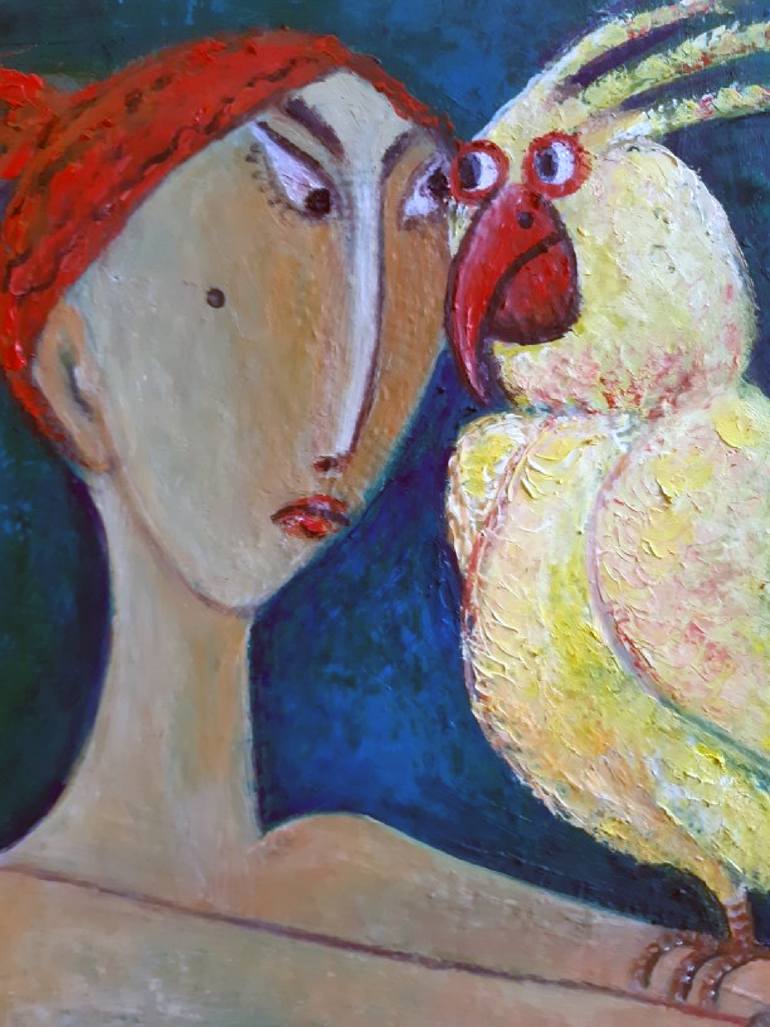 Original Conceptual Abstract Painting by Zakir Akhmedov