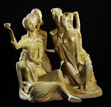 Original Abstract Expressionism Erotic Sculpture by Zakir Akhmedov