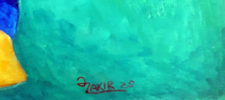 Original Abstract Expressionism Animal Painting by Zakir Akhmedov