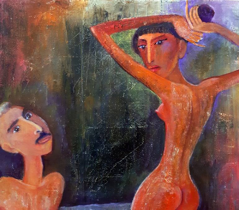 Original Contemporary Erotic Painting by Zakir Akhmedov