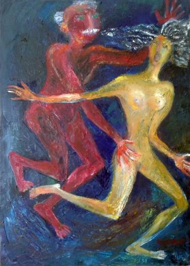 Old Lover 2016year 27x19inOriginal Painting Oil on Canvas thumb